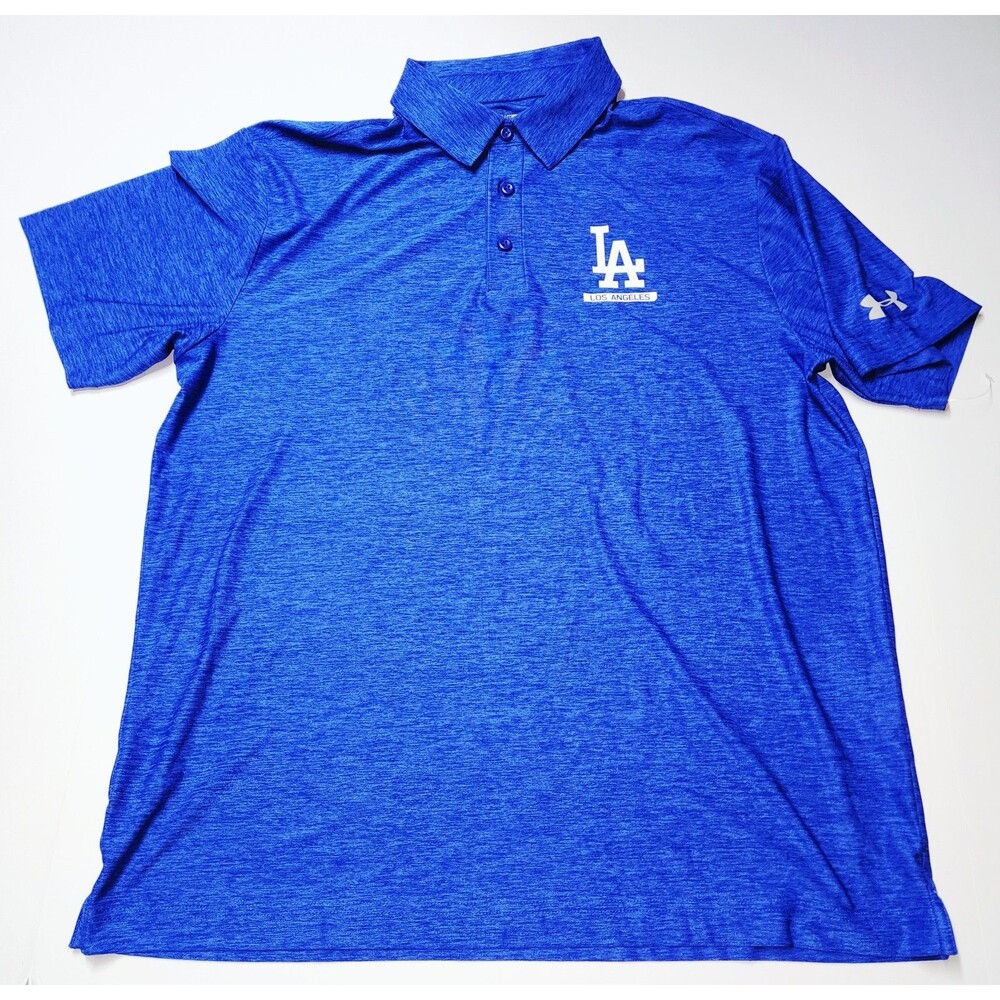 Under Armour x MLB L.A. Dodgers Blue Performance Polo Team Logo World Series